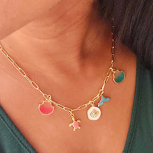Load image into Gallery viewer, Summer Mermaid Charm Necklace