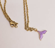 Load image into Gallery viewer, Purple Pendant Mermaid Necklace