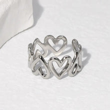 Load image into Gallery viewer, Love heart Open Ring