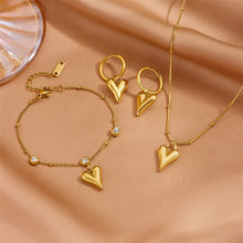 Load image into Gallery viewer, Classic Heart Jewelry Set 3in1