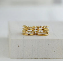 Load image into Gallery viewer, Golden Slim Ear Cuffs Set