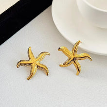Load image into Gallery viewer, Summer Big StarFish Earrings