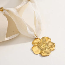 Load image into Gallery viewer, Bandana Flower Charm Necklace