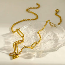 Load image into Gallery viewer, Golden Love Link Chain Necklace
