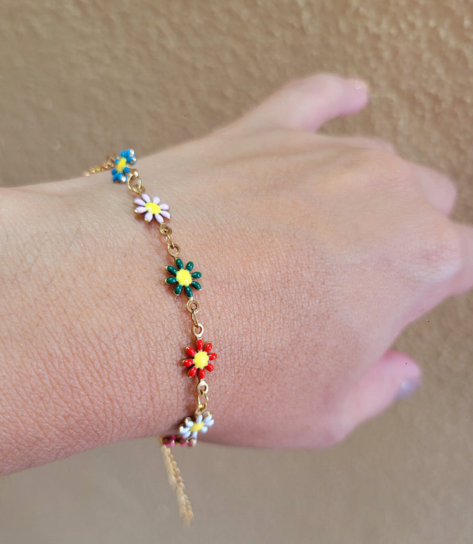 Colorfull Small Flower Bracelet
