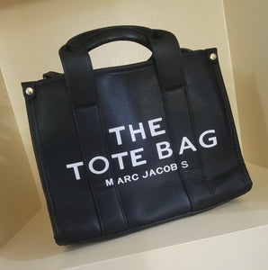 Women'S Medium Tote Black Bag- MJ