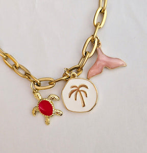 Summer Beach Charm Necklace