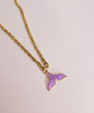 Load image into Gallery viewer, Purple Pendant Mermaid Necklace
