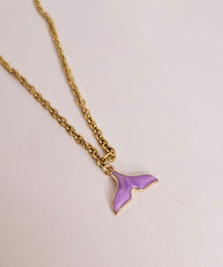 Purple Pendant Mermaid Necklace