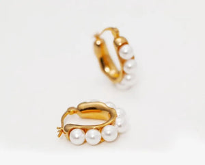 Small Irregular Pearl Earrings