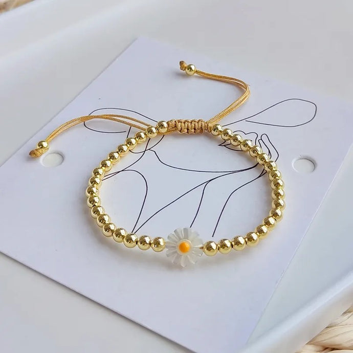 Summer Flower Beaded Elastic