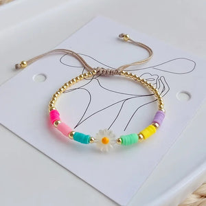 Summer Flower Beaded Elastic