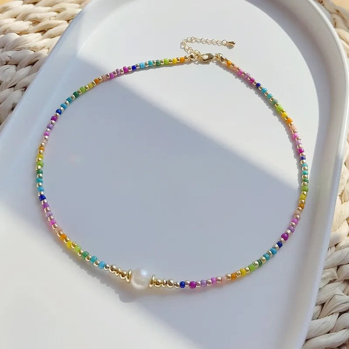 Vacation Colorful Mixed Necklace