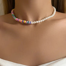 Load image into Gallery viewer, Summer White Beaded Necklaces
