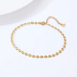 Sunflower Ankle Bracelet