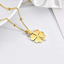 Load image into Gallery viewer, Four Leaf Golden Necklace
