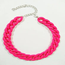 Load image into Gallery viewer, Chunky Colorful Chain Necklaces
