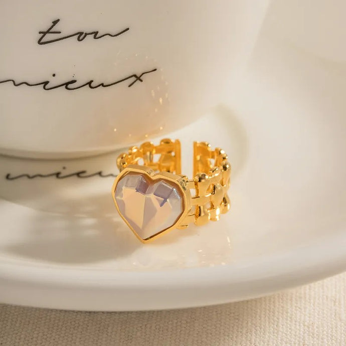 Princess Heart  Open Ring