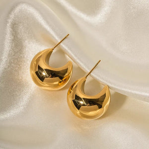 Curve Golden Earrings