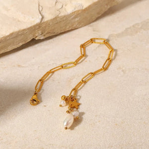 Star Pearl Tassel Bracelet