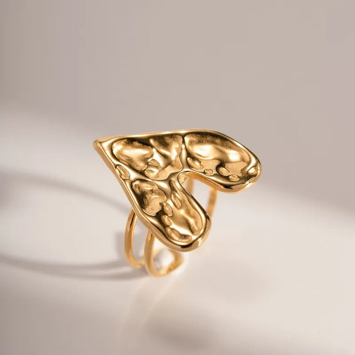 Vintage Heart Open Ring