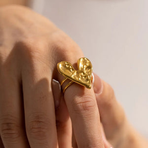 Vintage Heart Open Ring