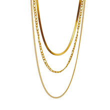Load image into Gallery viewer, Golden Layered 3 in 1 Necklace
