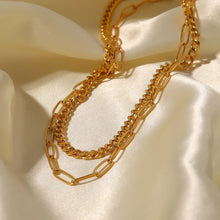 Load image into Gallery viewer, Double Layered Chain Necklace
