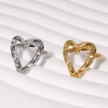 Load image into Gallery viewer, Simple Style Heart Adjustable Ring
