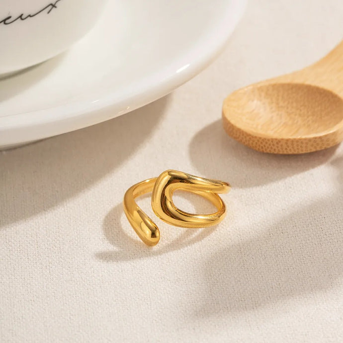 Irregular Golden Adjustable Ring