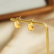 Load image into Gallery viewer, Mini Golden Water Drop Earrings
