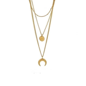 Fashion Moon 3 in 1 Necklace
