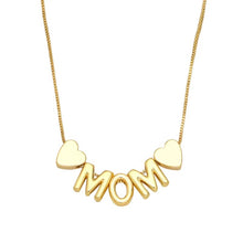 Load image into Gallery viewer, Mama Golden and Heart Letters Necklace
