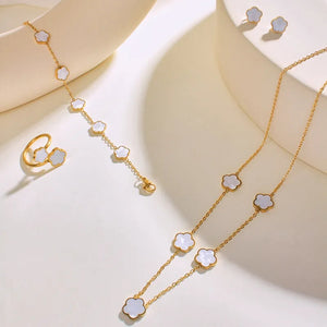 Fashion Leaf 4pcs Jewelry