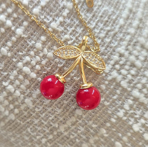 Cherry Pendant  Necklace