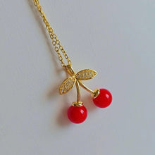 Load image into Gallery viewer, Cherry Pendant  Necklace
