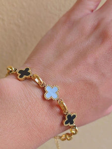 Clover Black and White Bracelet