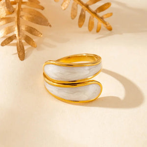 Irregular White Ring