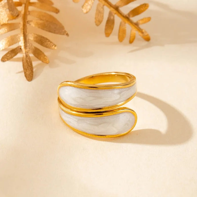 Irregular White Ring
