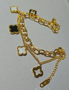Double Clover Mix Bracelet