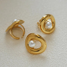 Load image into Gallery viewer, Elegant Pearl Open Ring
