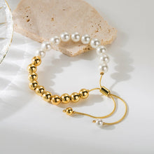 Load image into Gallery viewer, Beaded Adjustable Pearl Bracelet
