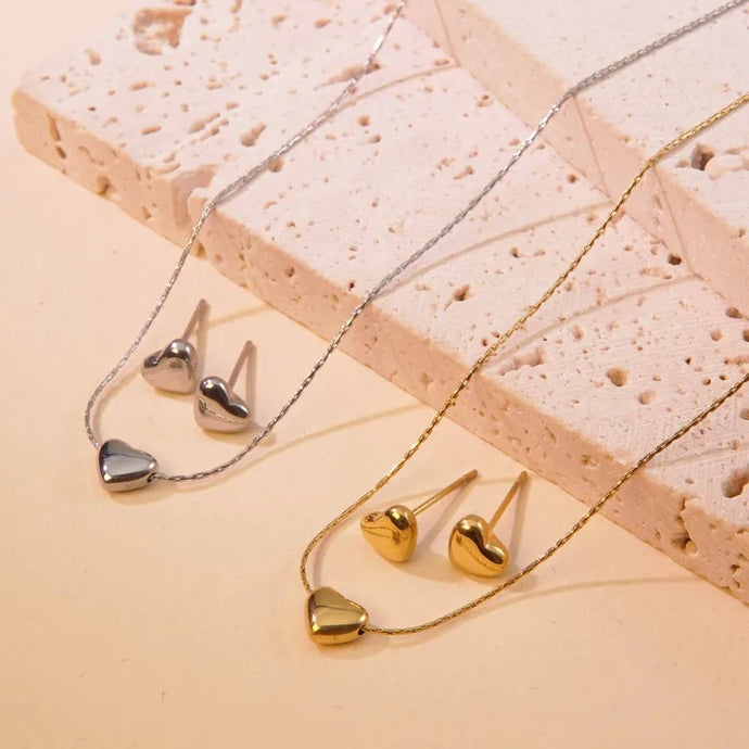 Heart Shape Necklace Set