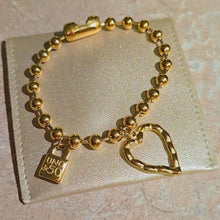 Load image into Gallery viewer, UN- Lock and Heart Bracelet
