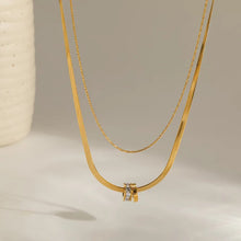 Load image into Gallery viewer, Double Layered Gold Chain Necklace
