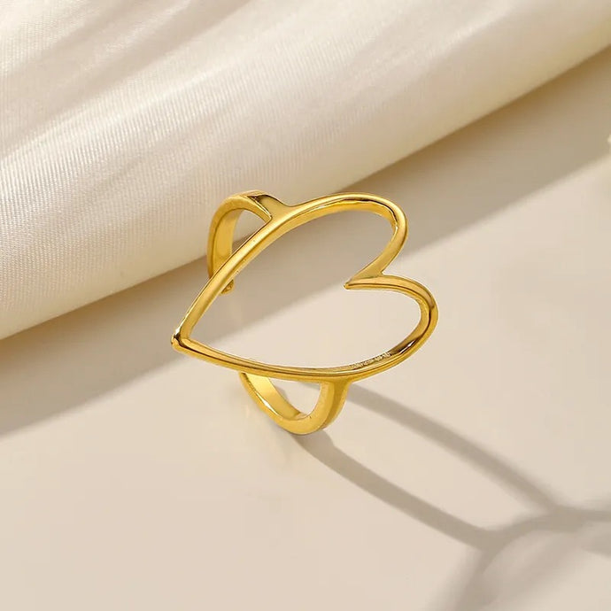 Heart Shape Open Ring