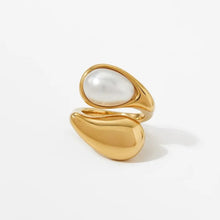 Load image into Gallery viewer, Modern Pearl Open Ring
