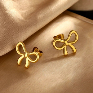 Golden Bow Knot Jewelry Set