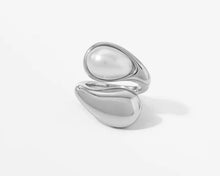 Load image into Gallery viewer, Modern Pearl Open Ring
