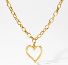 Load image into Gallery viewer, Big Golden Heart Necklace

